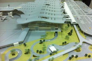 Maqueta arquitectura aeropuerto Argel