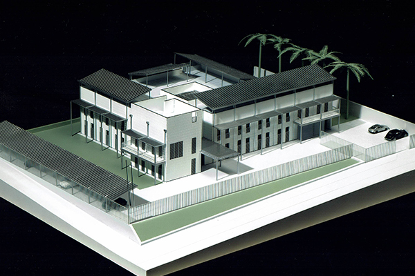 Maqueta arquitectura embajada