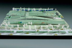 Maqueta realista estación de Gijón